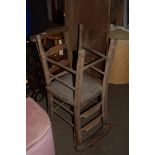TWO VINTAGE WOODEN CHAIRS
