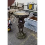 COMPOSITE BIRD BATH, HEIGHT 68CM