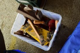 BOX CONTAINING QTY OF VINTAGE TOOLS