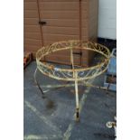 METAL GARDEN TABLE BASE, WIDTH 93CM