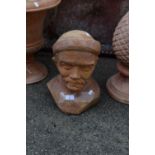 TERRACOTTA GARDEN STATUE, HEIGHT APPROX 38CM