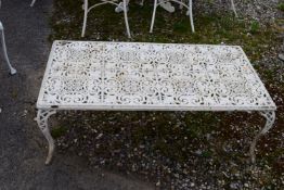 ALUMINIUM GARDEN COFFEE TABLE