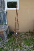 6FT STEEL GARDEN OBELISK