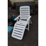 PLASTIC GARDEN RECLINER