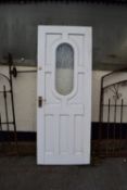 TIMBER FRONT DOOR, WIDTH 77CM, HEIGHT 198CM