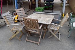 FOUR-SEATER WOODEN GARDEN SET