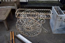 DECORATIVE METAL GARDEN PLANTER, WIDTH APPROX 68CM