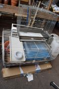 Group of animal cages, plant stand etc...