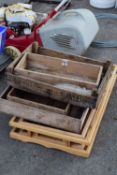 QTY OF WOODEN CRATES
