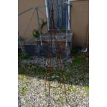 5FT STEEL GARDEN OBELISK