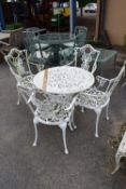 FOUR-SEATER ALUMINIUM GARDEN SET