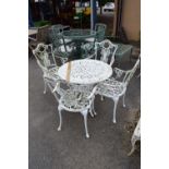 FOUR-SEATER ALUMINIUM GARDEN SET