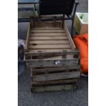 THREE APPLE CRATES