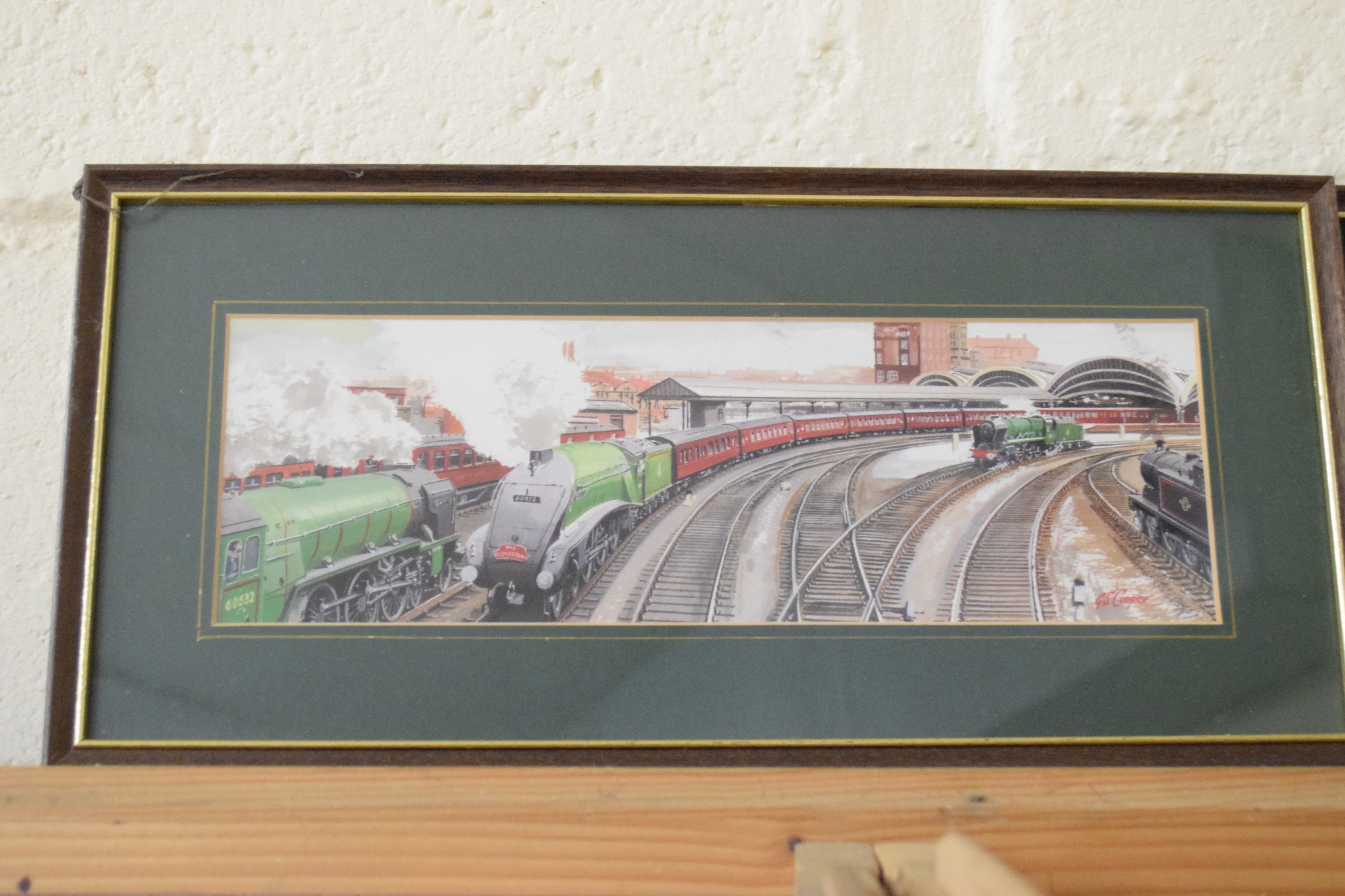 Group of four small framed railway prints - Image 2 of 2