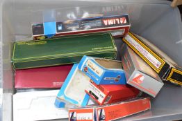 Box containing empty 00 gauge boxes, Airfix and Lima etc