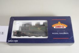 Boxed Bachmann 00 gauge 32-125A 45xx tank, BR lined green, L-crest, No 4569 locomotive