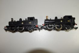 Unboxed 00 gauge Dapol locomotive no 1438, together with a Hornby locomotive no 1438