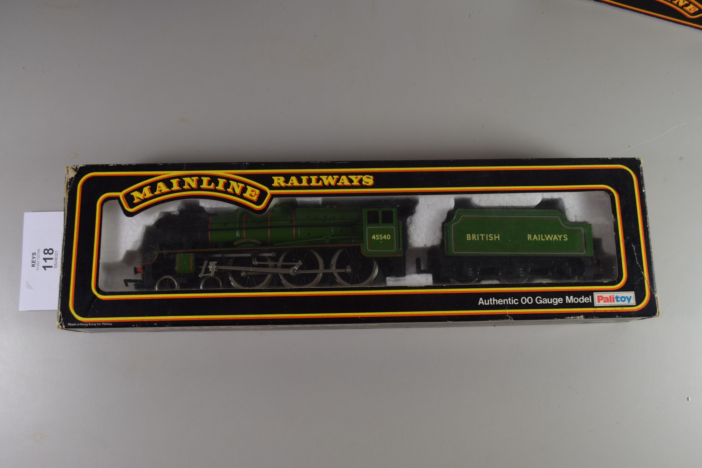 Boxed Mainline Railways 00 gauge "Sir Robert Turnbull" locomotive, No 45540