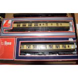 Group of two boxed Lima 00 gauge coaches