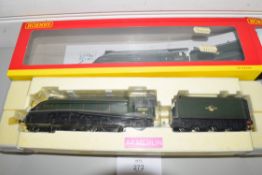 Boxed Hornby 00 gauge R3012 BR 4-6-2 A4 class "Merlin" locomotive No 60027