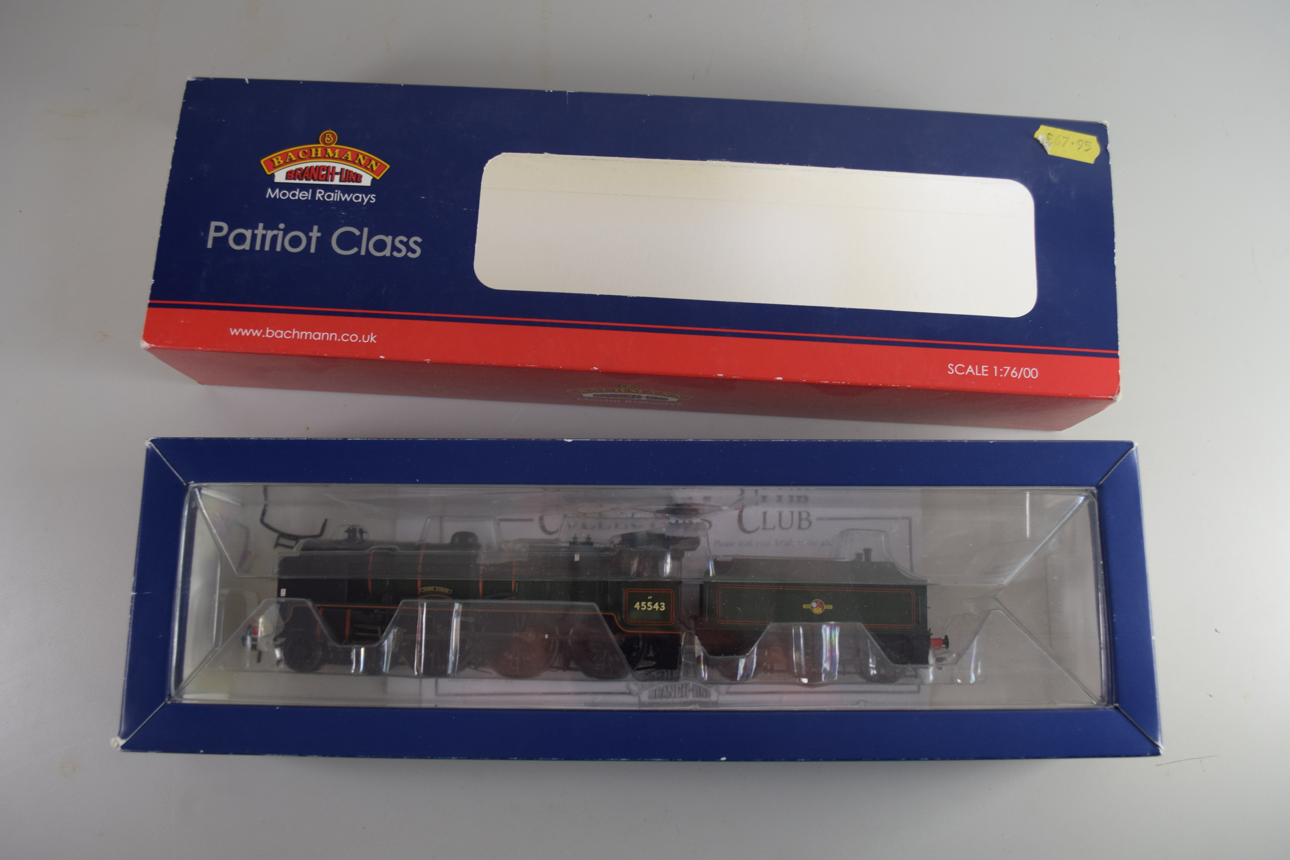 Boxed Bachmann 00 gauge 31-211 Patriot "Homeguard" BR green late crest No 45543 locomotive - Image 3 of 3