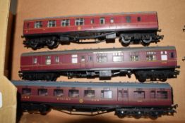 Group of three unboxed 00 gauge Hornby coaches to include The Caledonian etc