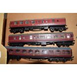 Group of three unboxed 00 gauge Hornby coaches to include The Caledonian etc