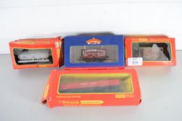 Group of four boxed Hornby and Bachmann 00 gauge goods wagons