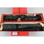 Hornby "St David" locomotive, No 2920 together with a Hornby "Golden Plover" locomotive No 60031 (