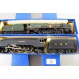 Hornby Coronation "City of London" locomotive No 6245, together with a Hornby Merchant Navy Class "