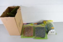 Two Hornby scale Scenix foliage packs together with a boxed tree