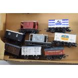 Group of eight goods wagons to include Triang, Hornby, Lima etc