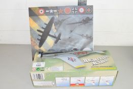 Boxed Skyfighter aircraft together with a boxed Atlas Editions WWII aircraft