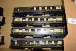 Unboxed Hornby 00 gauge group of three Pullman coaches to include Sheila and cars no 78