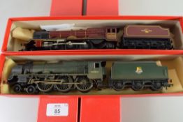 Hornby "Bunsen" locomotive No 45512 together with a Hornby "The Princess Royal" locomotive No