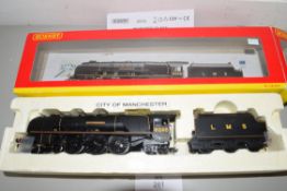 Boxed Hornby 00 gauge R2856 LMS 4-6-2 Duchess class "City of Manchester" locomotive No 6246