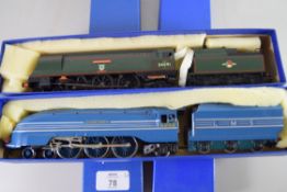 Hornby Coronation Queen Mary No 6222, together with a Hornby BOB class Weymouth locomotive, No