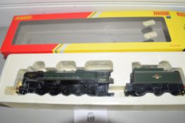 Boxed Hornby 00 gauge R2785 BR green 9S "Evening Star" locomotive No 92220