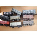 Group of nine mixed goods wagons by Dapol, Mainline, etc