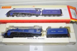 Boxed Hornby 00 gauge R2798 BR 4-6-2 Class A4 "Merlin" locomotive No 60027