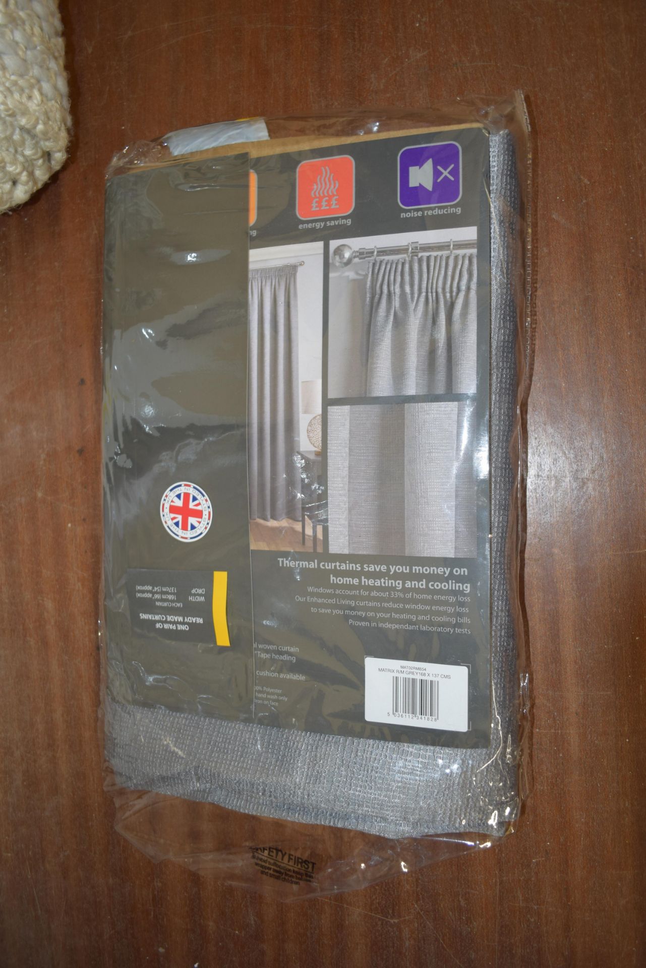 ARMINGTON PENCIL PLEAT ROOM DARKENING THERMAL CURTAINS, 66" WIDE X 54" DROP - Image 2 of 2