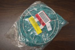 TASSELLED 21CM COTTON DRUM PENDANT SHADE, TEAL