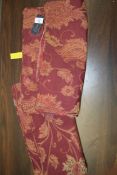 PAIR OF EASTLAKE CUSHION COVERS, 45" X 45", BURGUNDY