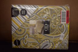 PAISLEY DUVET COVER SET, OCHRE, DOUBLE