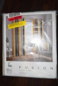 ASHLEI 100% COTTON LINED ISLET CURTAINS, YELLOW, 46" WIDE X 54" DROP