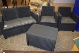 RATLAN FOUR-PIECE GARDEN FURNITURE SET