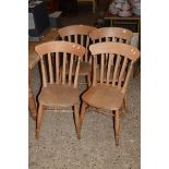 SET OF FOUR KITCHEN CHAIRS