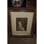 VINTAGE PHOTOGRAPH OF A VICTORIAN LADY WITH A MIRROR