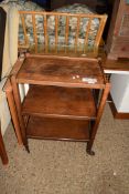 OAK TEA TROLLEY, APPROX 59 X 39CM