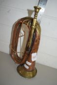 COPPER BUGLE MARKED "GEORGE POTTER & CO, ALDERSHOT"